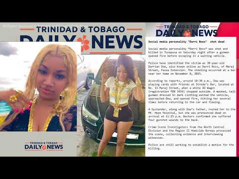 Social media personality "Darri Boss" was Un-Alive in shooting