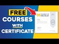 FREE Online Courses With FREE Certificates
