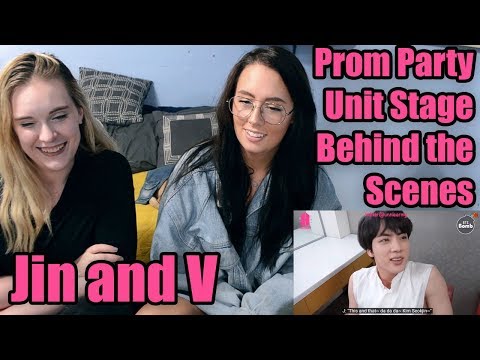 BTS Prom Party Unit Stage Behind the Scenes: Jin and V
