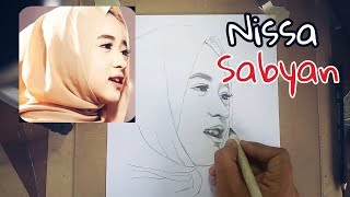 Download lagu Menggambar wajah NISSA SABYAN tanpa penghapus mp3