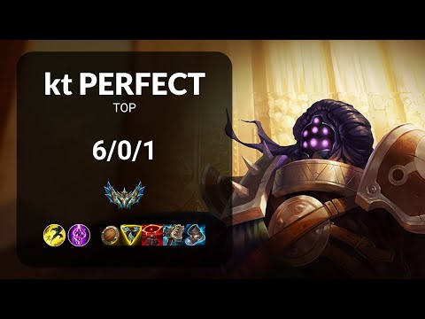 kt PerfecT Jax vs Kennen TOP - KR CHALLENGER Patch 13.13