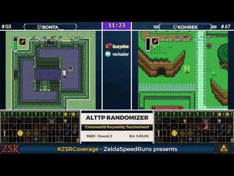 ALttPR Crossworld Keysanity Tournament: WB Round 2 - Bonta vs. Kohrek