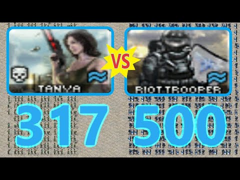 Tanya vs Riot Trooper - Same Cost - Red Alert 2 Mental Omega