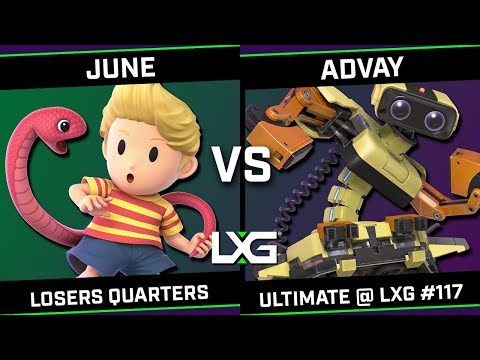 June (Young Link/Lucas) vs Advay (Terry/ROB) - Smash Ultimate @ LXG 117