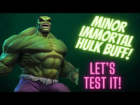 Immortal Hulk Slightly Buffed! Let's Test It Out! Marvel Contest Of Champions!