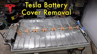 Tesla Battery Repair: Removing the Cover | 2013 Tesla Model S