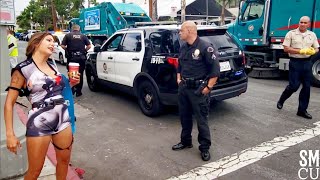 Sanitation Crews Clean Venice Homeless Encampments with Police Oversight