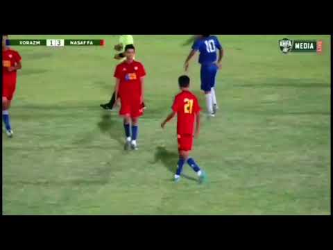 "NASAF" U16 VAKILI "XORAZM" U16 DARVOZASIGA DAXSHATLI GOL URDII!!!
