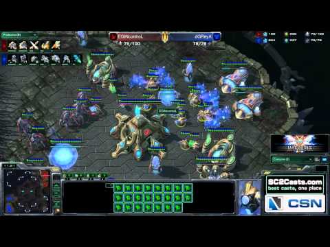 Starcraft 2 Match - 1v1 EGiNcontroL vs dGReyA (PvT) - Kaelaris Casts