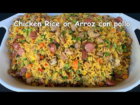 how to make arroz con pollo or chicken rice