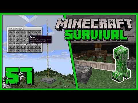 Minecraft 1.21 - farma creeperów (prochu), prosta i mega efektywna! | Survival i Poradnik #57