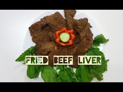 Fried beef liver with wheat bran recipe!
