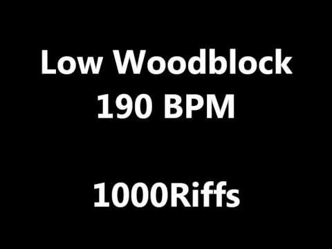 Low Woodblock Metronome : 190 BPM - Beats Per Minute
