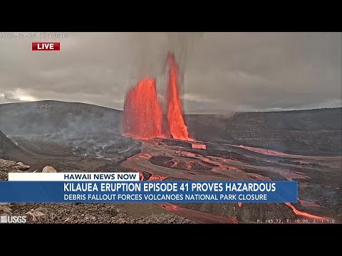 Kilauea’s current eruption sends debris to surrounding communities, closes summit area