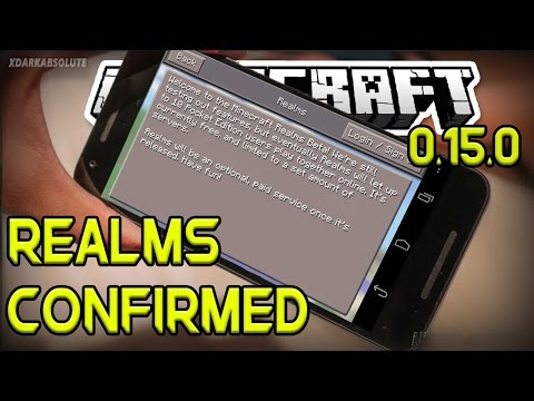 xDarkAbsolute - Minecraft PE News 0.15.0 - REALMS CONFIRMED (Pocket Edition)