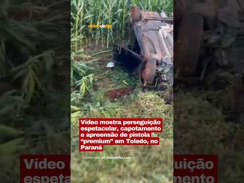 Perseguição e capotamento no Paraná