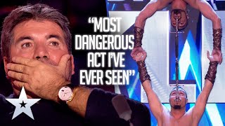 Vardanyan Brothers SUSPEND DISBELIEF. Literally! | Unforgettable Audition | Britain&#39;s Got Talent