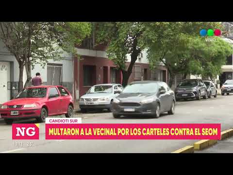 Candioti Sur: multaron a la vecinal por los carteles contra el SEOM