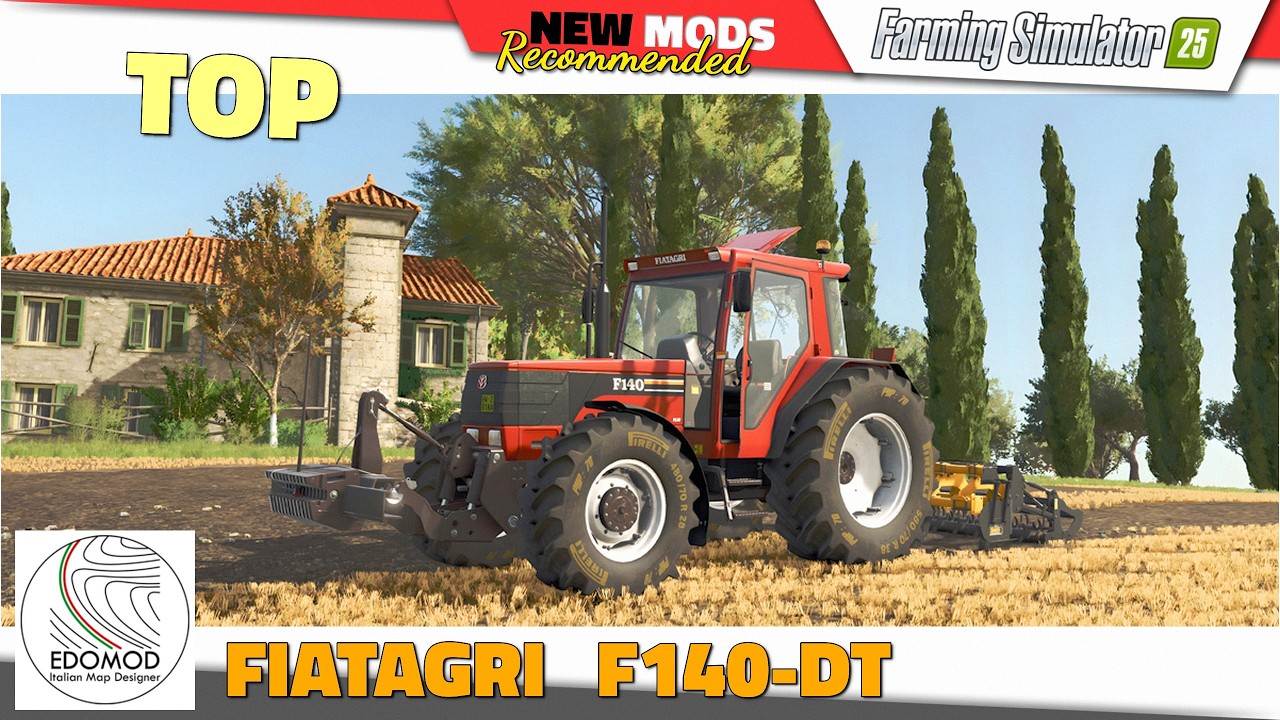 FS25 | Fiatagri F140DT Turbo (by EDOMod) - Farming Simulator 25 Mods Review QHD