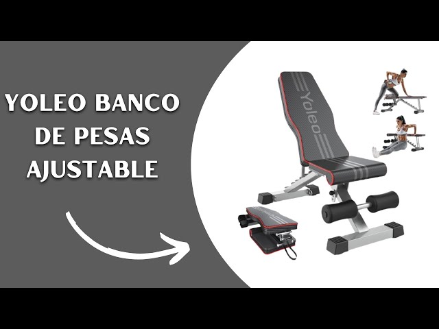 Vídeo relacionado con YOLEO Banco de Pesas Ajustable, Soporta 300kg Utilidad Plegable,de Entrenamiento de Cuerpo Completo Inclinación Decline Levantamiento Plano, Press, para Ejercicios de Gimnasio en casa