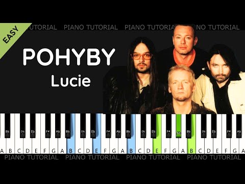Lucie - Pohyby (piano tutorial | noty | MIDI | české písničky)