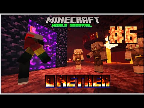 Exploramos o nether e começamos o uma base no nether hub  Minecraft World survival #ep6