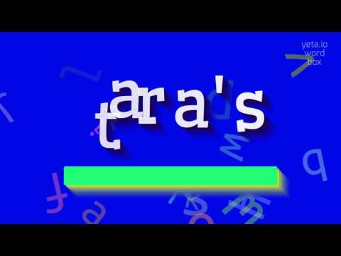 How to say "tara's"! (High Quality Voices)