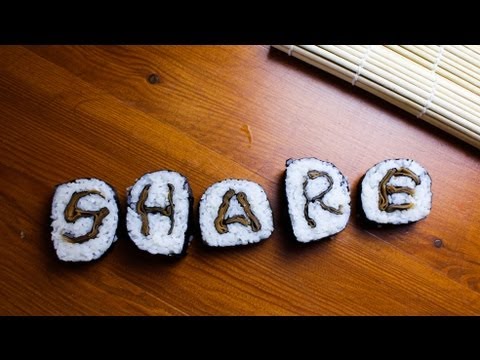 Sushi Letters Art - Food Art Recipe