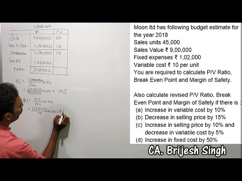 #8  Marginal Costing  (Simple Explaination)  By CA. Brijesh singh for CA Inter/B.com/M.com
