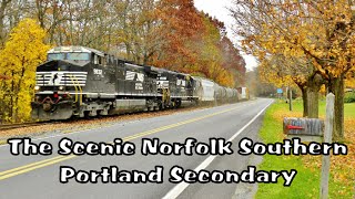 preview picture of video 'HD: Fall Foliage on the Scenic NS Portland Secondary'