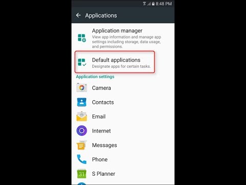 How to setup default application on samsung j3 j5 j7 alcatel lg huawei motorola