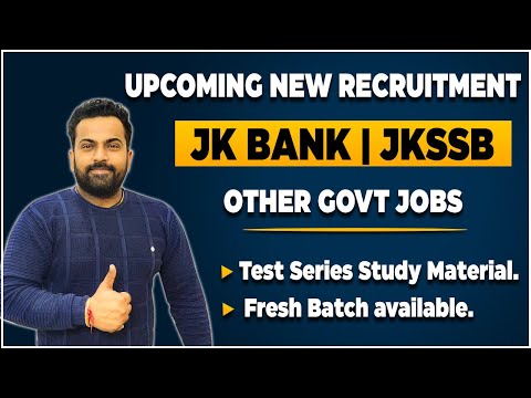 ðŸ”¥ Upcoming New Recruitment | Jk bank | Jkssb, Other govt jobs | Fresh Batch available@Career Success