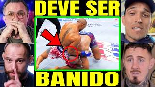 Lutadores DESTROEM Ciryl Gane por COTOVELADAS ILEGAIS em Alex Poatan! Herb Dean e Ciryl Gane SUJOS