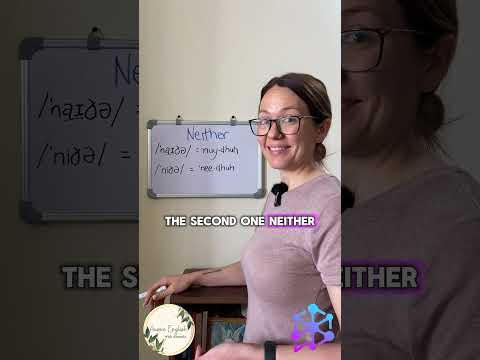 Part of a video titled Neither VS Neither Which way do you say? #aussieaccent #aussieenglish