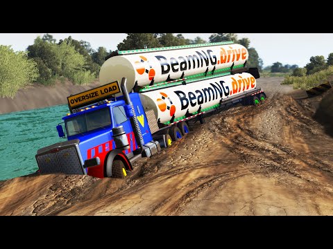 Cars vs Mud Pit #42 | BeamNG DRIVE