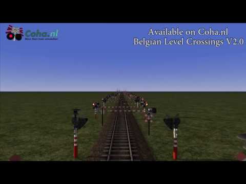 Belgian Level crossings v2.0 for Railworks, Train simulator 2018