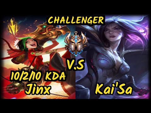 S04 Sedrion (JINX) vs KAI'SA - 10/2/10 KDA BOTTOM ADC CHALLENGER GAMEPLAY - EUW v9.7