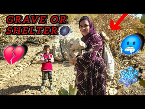 Homeless mother builds shelter to save sick and hungry children in deadly cold