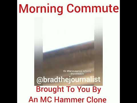 MC Hammer Clone Dances In The Back Of Uhaul Truck During Morning Commute