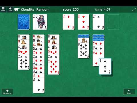 solitaire card game gameplay walkthrough - YouTube