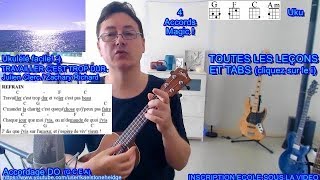 04 Travailler C&#39;est Trop Dur - Tuto Ukulélé débutant - C F G - Julien Clerc