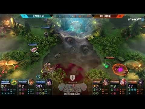 TEAM CREATE vs ACE GAMING GAME 1 - FINALS -  Vainglory 8 EA | Split 2 - Week 4