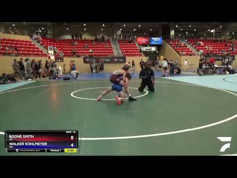 97 Lbs Cons. Round 3 - Boone Smith, AR Vs Walker Kohlmeyer, MN 0f31