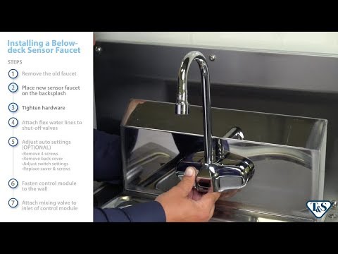 Below-Deck Sensor Faucets: Installation And Adjustment