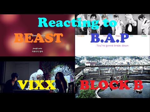Beast-Back To You/B.A.P-WhatTheHell/VIXX LR-Beautiful Liar/Block B-Nillili Mambo[KpopReaction-E161]