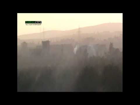 استهداف حاجز الزارعي والصوامع في ريف درعا بمدافع الشيلكا من قبل لواء مغاوير سهل حوران