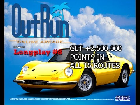 OutRun Online Arcade - OutRun Mode All 15 Routes - Longplay [#8] Xbox 360
