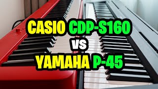 Video thumbnail for Yamaha P45 vs Casio CDP-S160 (One Got Thrashed Real Bad) by Jeremy See