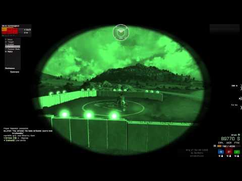 Extremely lucky autorotation in Arma 3 King of the Hill