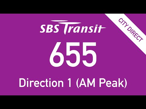 SBS Transit City Direct Bus Route 655 Direction 1 Hyperlapse